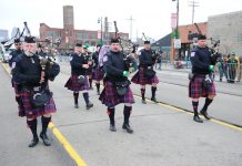 Detroit’s St. Patrick’s Parade: Details on the Annual Corktown Event Detroit St. Patrick's Parade 2019 bagpipers