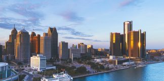 downtown Detroit skyline