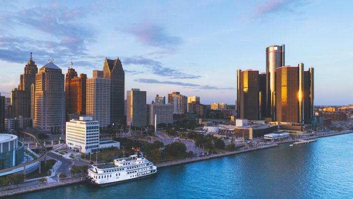 downtown Detroit skyline