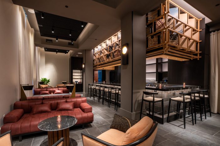 Interior of Basan Detroit, which is hosting a dinner, one item of metro Detroit dining news for August 2026