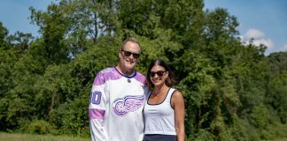 Dave and Melissa Coulier attended the “Pain to Purpose” fundraiser, which raised over $30,000 for cancer research.