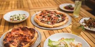 Pizzas and salads at the Rectory, one of the metro Detroit dining news items for October 2025