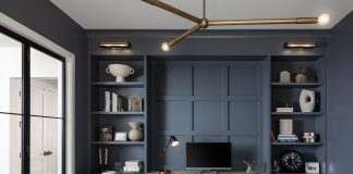 Home office created by interior designer Katie Rodriguez