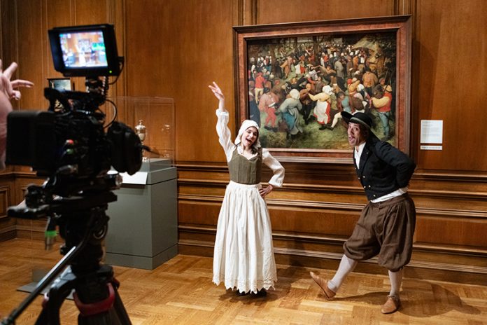 P.Events-20251211-YGHA Wedding Dance-10 Filming the updated version of the "You Gotta Have Art" commercial from the DIA
