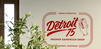 Interior sign at Detroit 75 in Madison Heights.