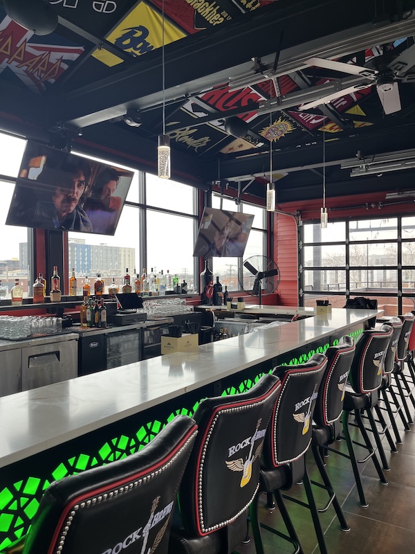 The third floor bar at Rock & Brews Royal Oak