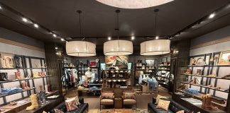 Boot lounge at Tecovas Somerset Collection