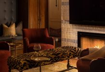 A Tuscan-inspired Wine Cellar/Bar by Jane Henderson Interior Design