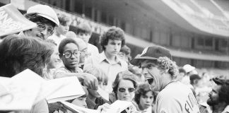 The 21-year-old was a fan favorite, even at Yankee Stadium on Aug. 2, 1976.