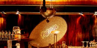 Interior of Cliff Bell's jazz club in Detroit