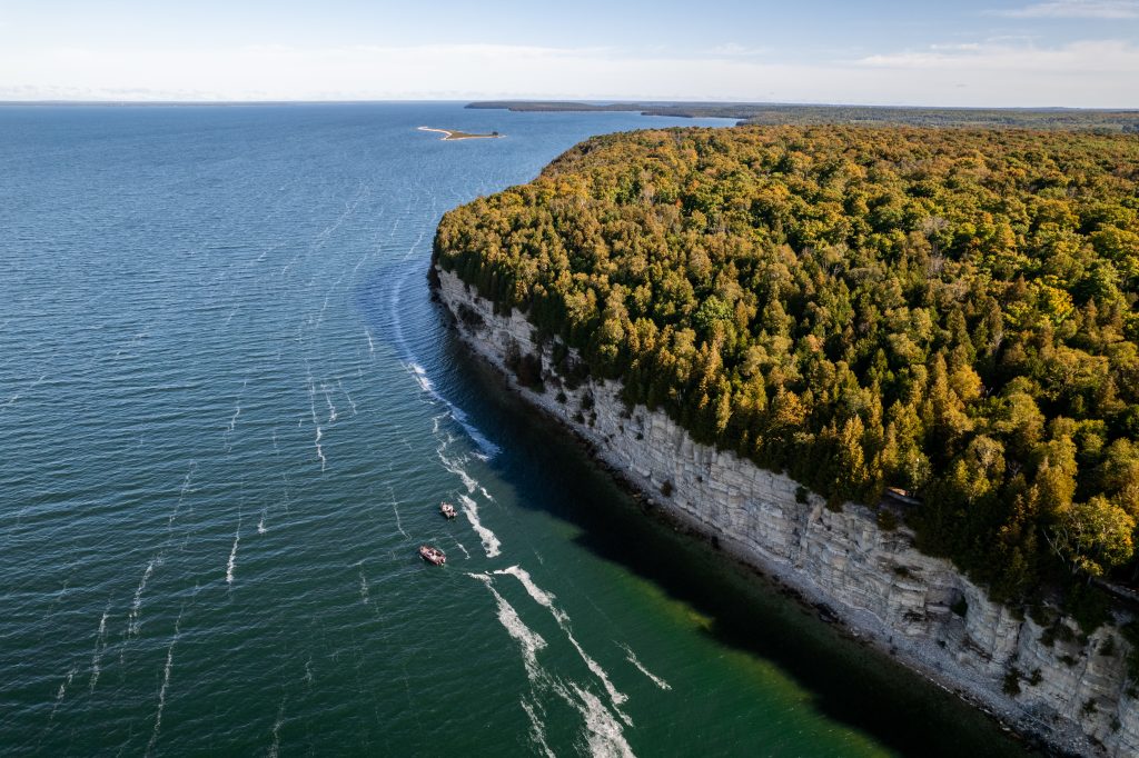 The Limestone Cliffs of Big Bay De Noc