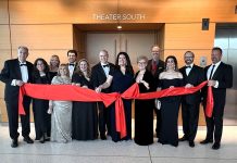 Ribbon cutting by the Grosse Pointe Theatre Board of Directors