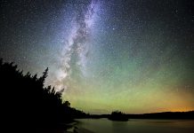 Dark summer sky at Isle Royale National Park