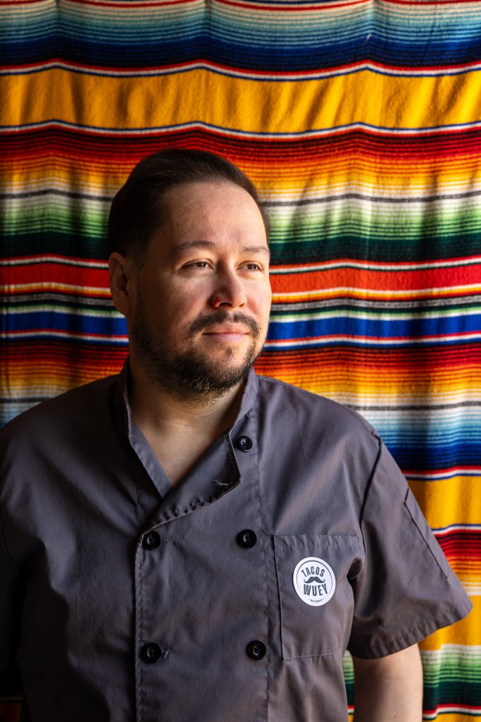 Eddie Vargas, chef-owner of Taco Wuey in Detroit.