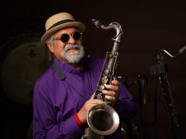 Why the Detroit Jazz Festival Matters Now More Than Ever Joe Lovano posing with his saxophone.