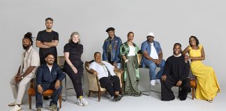 2026 Kresge Artist Fellows (L-R): Jeremy Brockman, Salar Ansari, Frisly Soberanis, Mitch McCabe, Shahida Nurullah, Maurice "Pirahnahead" Herd, Karen Prall, Ed Miller, Ackeem Salmon, Galaxy.