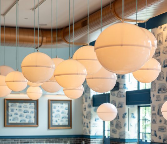Interior of Echelon Kitchen and Bar.