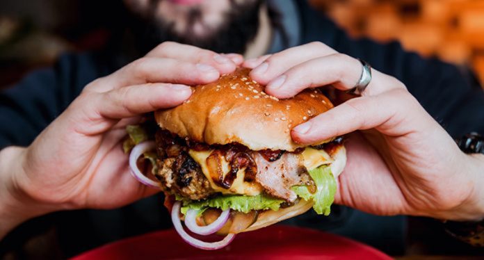 detroit burger week stock photo
