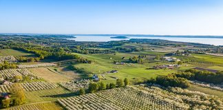 Traverse City aerial view