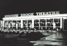 Exterior shot of Meadow Brook Theatre