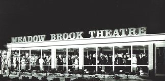 Exterior shot of Meadow Brook Theatre
