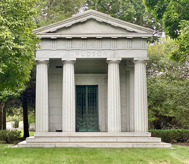 Hudson Family mausoleum.