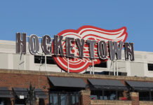 8 Essential Moments in Detroit Red Wings History Hockeytown Cafe in downtown Detroit.