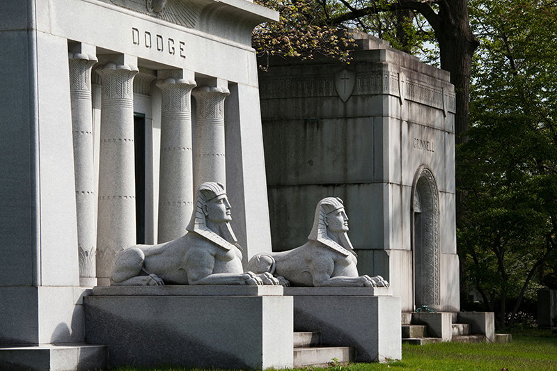 The Dodge Family mausoleum.