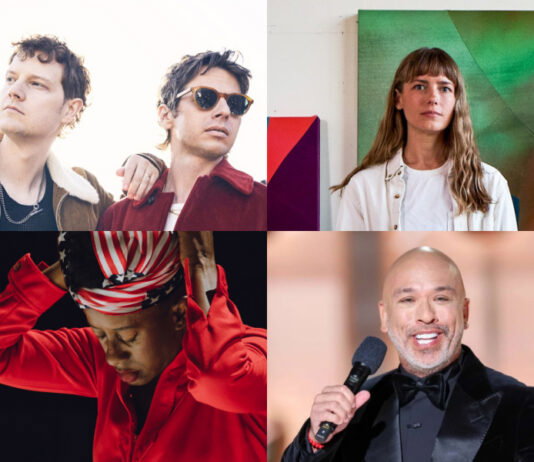 Clockwise, from top left: Foster the People, Heather Day, Holly Bass, and Jo Koy.