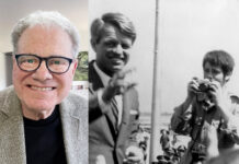 Douglas Elbinger on His Career Retrospective Exhibition ‘Heroes of the Revolution’ (L-R): A selfie of Douglas Elbinger circa July 2026, and a 17-year-old Elbinger photographing Robert F. Kennedy during his 1968 presidential campaign.