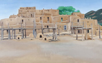 ‘Georgia O’Keeffe: Architecture’ Opens at the Detroit Institute of Arts Georgia O'Keeffe, Taos Pueblo, 1929/1934. Collection of the Eiteljorg Museum of American Indians and Western Art, Indianapolis.