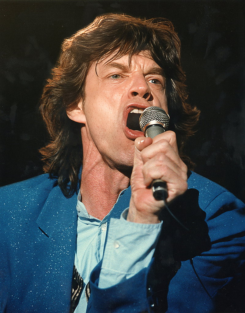 Mick Jagger performing at Spartan Stadium in East Lansing in 1994.