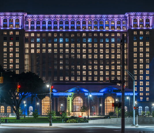 Detroit Hosting the 2027 Michelin Guide American Great Lakes Ceremony Exterior of Michigan Central in Detroit