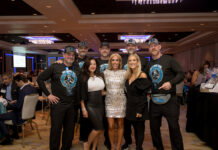Dante Dasaro, Gerald Harten, Gina Kell Spehn with the Ladies from Wrapped in His Love Ministry