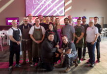 Flora Migyanka of Dynami Foundation and Chefs of Uncork for a Cure: Vecino, Oak and Reel, Shakaru, Echelon, Miss Kim, Takoi, Chartreuse, Grey Ghost, Mabel Gray, Selden Standard, Shewolf, Thyme and Honey