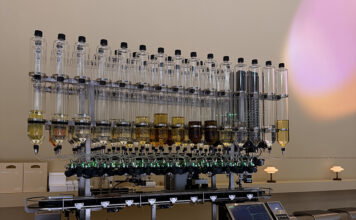 Create Your Own Signature Scent at EveryHuman Detroit The ScentRobot at EveryHuman Detroit, which uses 52 fragrance building blocks that can generate more than 500 billion scent combinations.