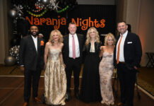 Naranja Nights MS Fundraiser Gala Kevin Irwin II, Gina and Tom Glaszek, Deena Schaffer, Fiona Cini, Mojo