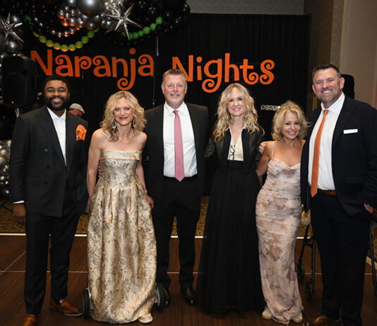 Naranja Nights MS Fundraiser Gala Kevin Irwin II, Gina and Tom Glaszek, Deena Schaffer, Fiona Cini, Mojo