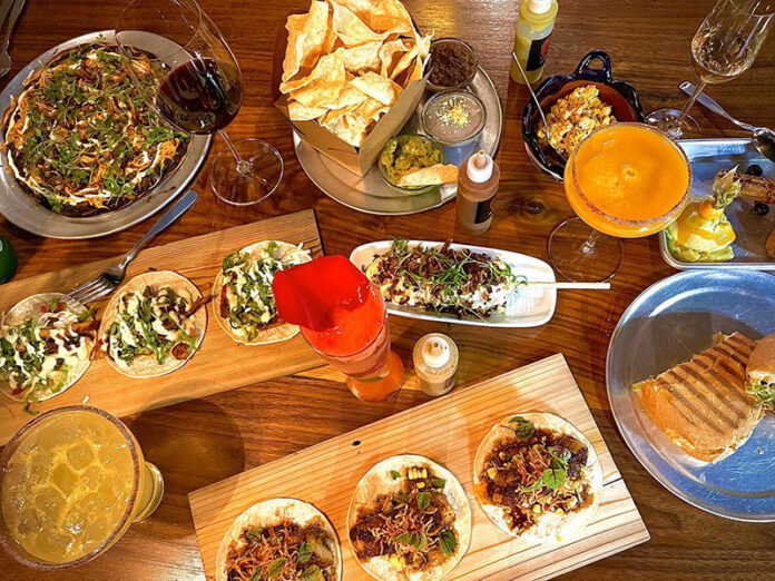 M CANTINA 5 copy A table of food at M Cantina