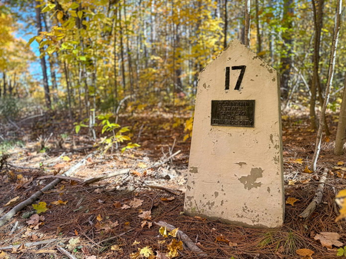 Michigan Native American Trail marker Michigan Native American Trail marker