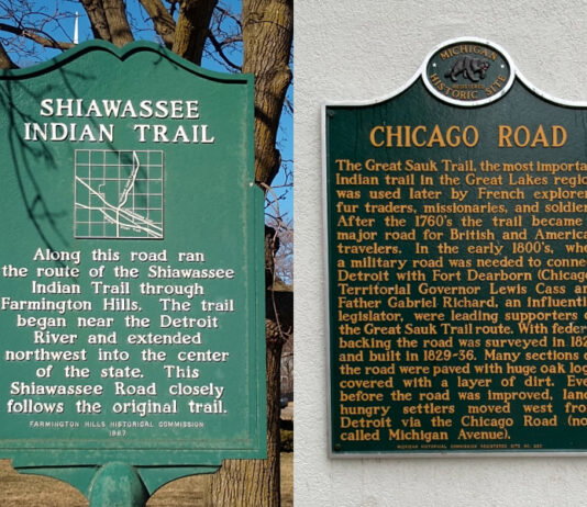 10 of Michigan’s Native American Trails Michigan's Native American Trails signs.