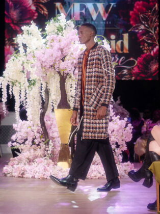 God Said Couture&rsquo;s checked coat