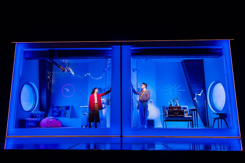 Claire Kwon and Steven Huynh in the North American Tour of MAYBE HAPPY ENDING